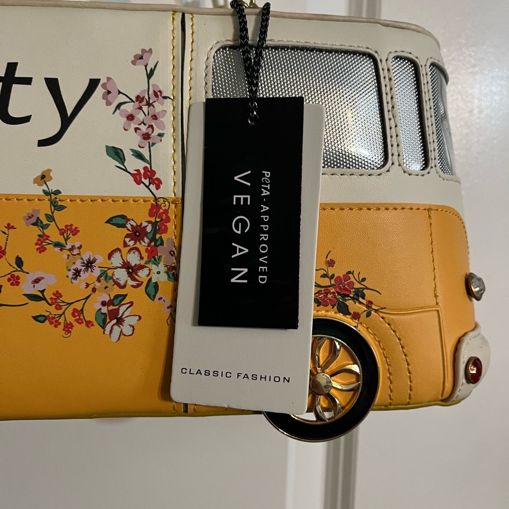 Yellow and White Floral Van Bag - Picture 10 of 11